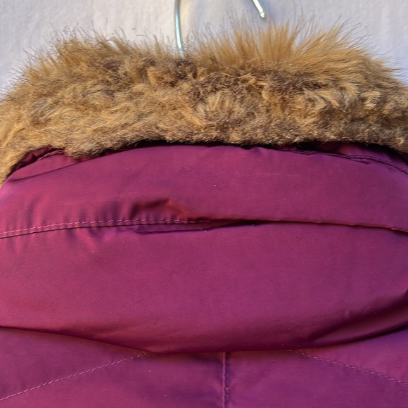 Excellent Condition Purple Talbot’s Full Puffer Coat with hood Sz SM - Picture 7 of 11